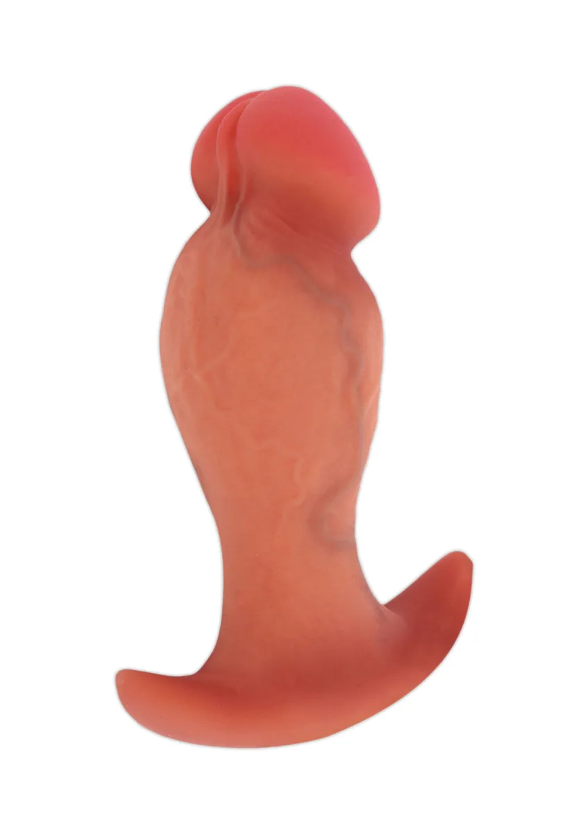 Realistický análny kolík z tekutého silikónu 10 cm