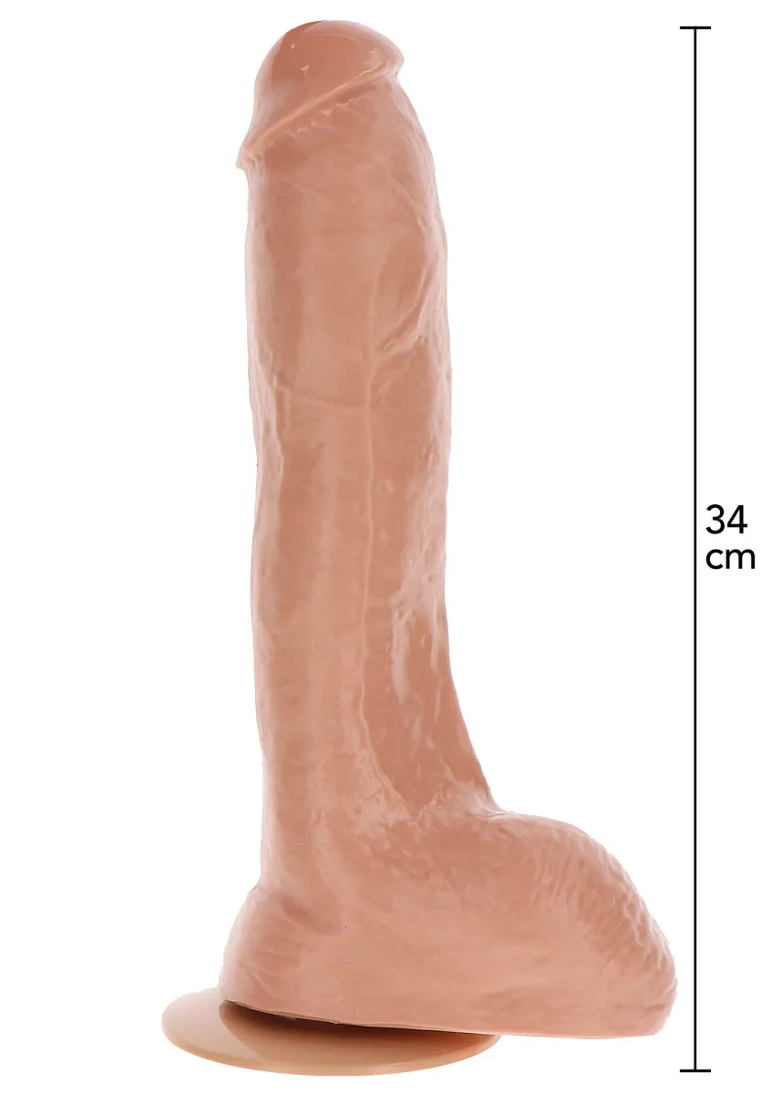 Extrémne XXXL dildo z PVC 34 cm