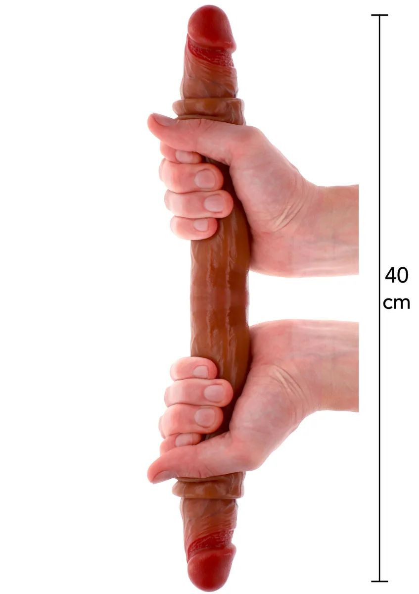Silikónový dvojitý penis predkožky 40 cm