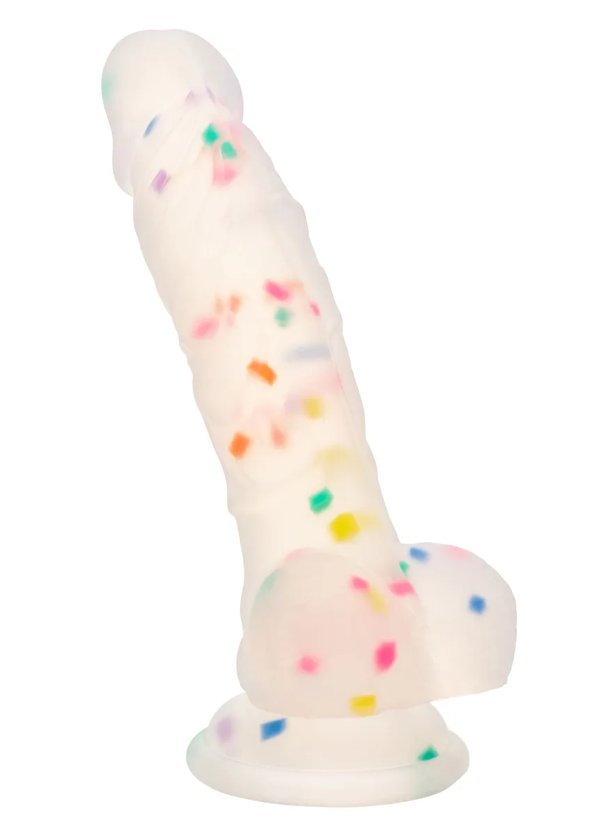 Dildo s náušnicami 13,25 cm