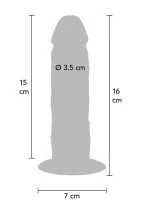 Silikónový dong na predkožku 15 cm — obrázok 2