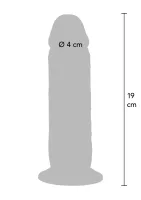 Vibračný silikónový análny penis predkožky 19 cm — obrázok 4