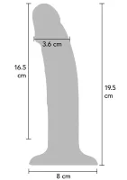 Vibračný silikónový postroj Harness Dong 19,5 cm — obrázok 13