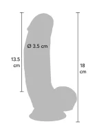Silikónové dildo 18 cm — obrázok 2
