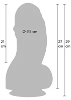 Dildo Fat Boys z PVC 27 cm — obrázok 2