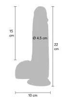 Silikónové dildo predkožky 20 cm — obrázok 8