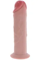 Luxusný dvojitý hustý hrubý Dong TPE 25,5 cm — obrázok 2