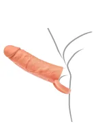 Silikónový krúžok na penis s tekutým povrchom 15 cm — obrázok 6