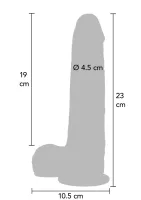 Silikónové dildo predkožky 23 cm — obrázok 2
