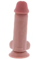 Luxusné hrubé dildo s dvojitou hustotou TPE 17 cm — obrázok 6