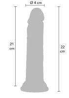 Realistický tekutý silikónový Dong 23 cm — obrázok 2