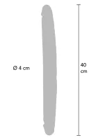 Silikónový dvojitý penis predkožky 40 cm — obrázok 2
