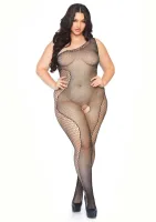 Plus bodystocking so sieťovaným akcentom — obrázok 1