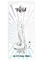 Priehľadné dildo TPE 16 cm — obrázok 3