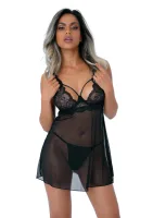 Čipkovaná babydoll so šnúrkou — obrázok 3