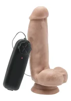 Vibračné dildo z PVC 15 cm — obrázok 1