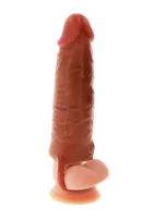 Silikónový návlek na penis Hydrated Skin, vibračný, 16 cm — obrázok 4