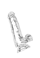 Priehľadné dildo TPE 16 cm — obrázok 2