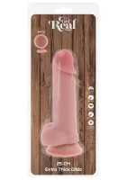 Luxusné hrubé dildo s dvojitou hustotou TPE 25 cm — obrázok 3