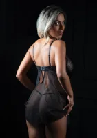 Čipkovaná babydoll so šnúrkou — obrázok 1