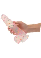 Dildo s náušnicami 15,25 cm — obrázok 5