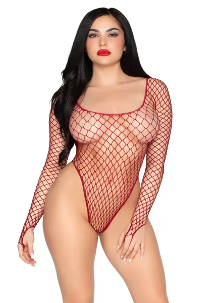 High-Cut Industrial Net Bodysuit